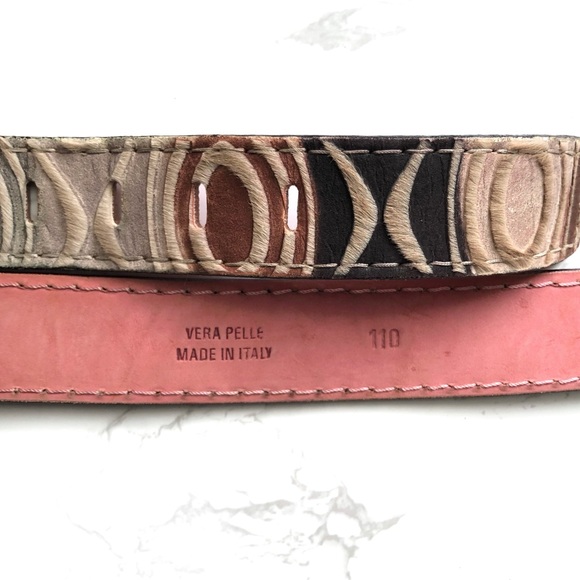 Jo Ghost Pony Calf Hair Italian Belt - Picture 8 of 9
